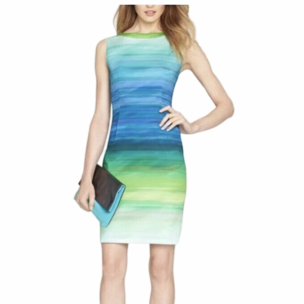 Elie Tahari Holly Mintfoam Sheath Dress Size 4
